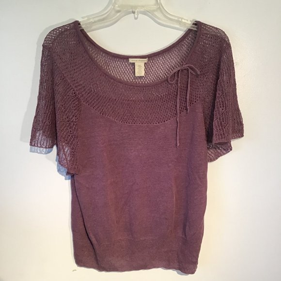 White + Warren Linen Short Sleeve Top Size S - Picture 10 of 15